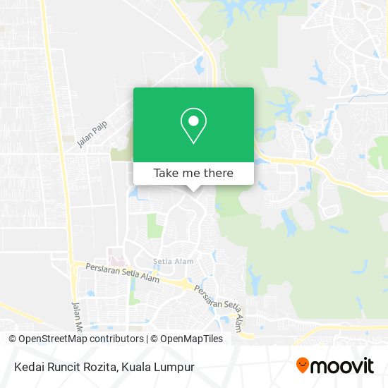 Kedai Runcit Rozita map