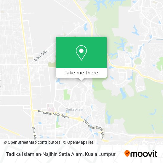 Peta Tadika Islam an-Najihin Setia Alam