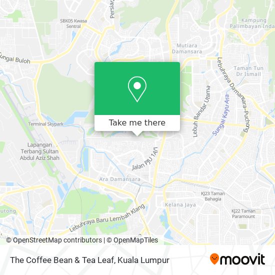 The Coffee Bean & Tea Leaf map