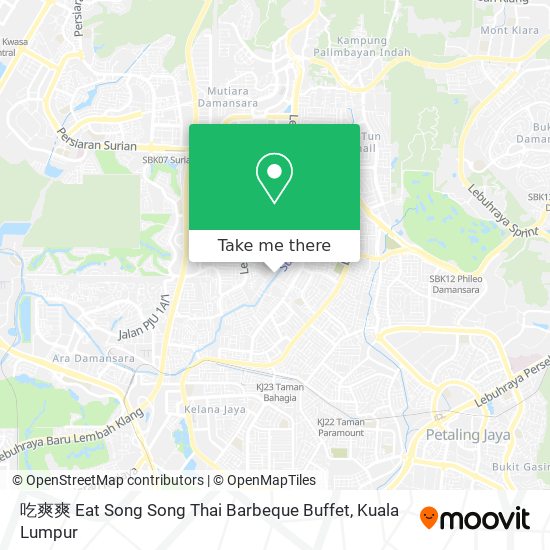Peta 吃爽爽 Eat Song Song Thai Barbeque Buffet