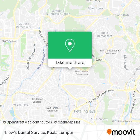 Liew's Dental Service map