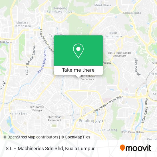 S.L.F. Machineries Sdn Bhd map