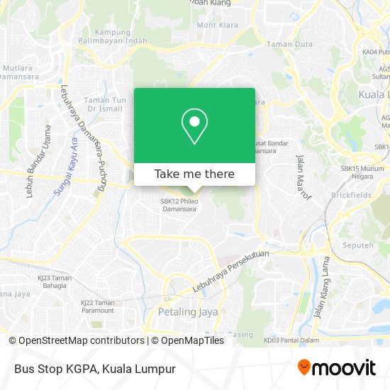 Bus Stop KGPA map