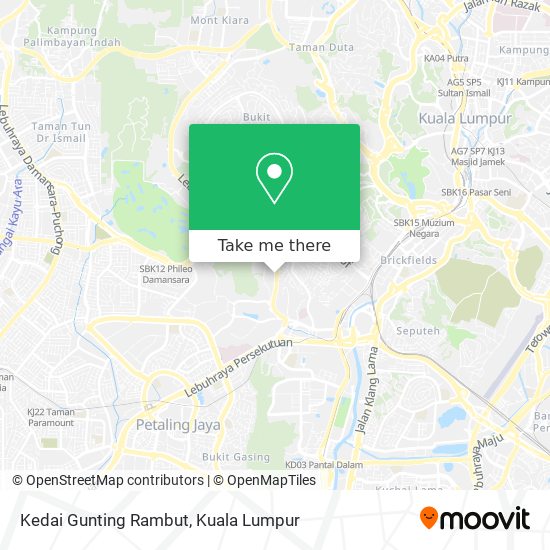 Kedai Gunting Rambut map