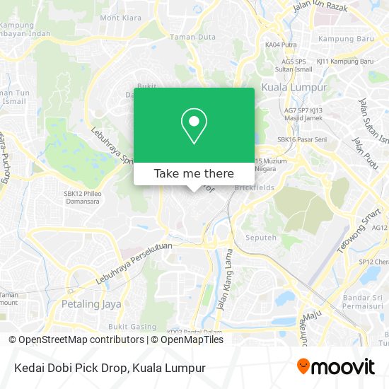 Kedai Dobi Pick Drop map