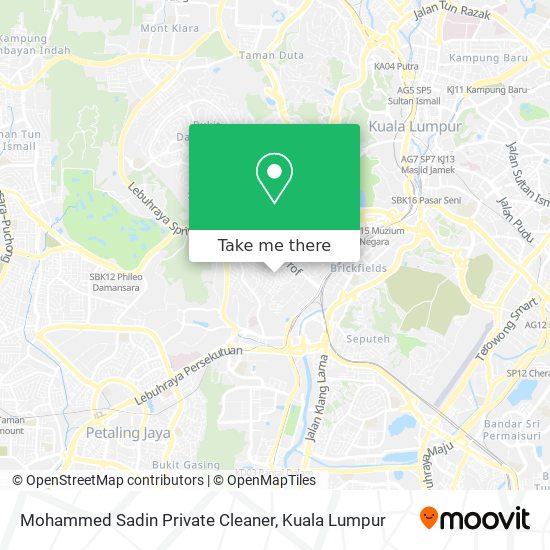 Mohammed Sadin Private Cleaner map