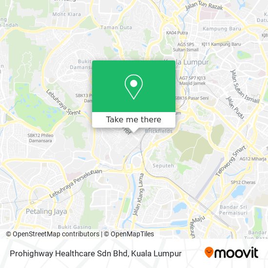 Prohighway Healthcare Sdn Bhd map