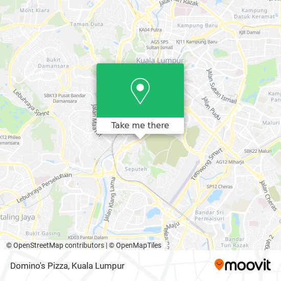 Domino's Pizza map