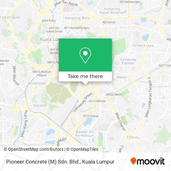 Pioneer Concrete (M) Sdn. Bhd. map