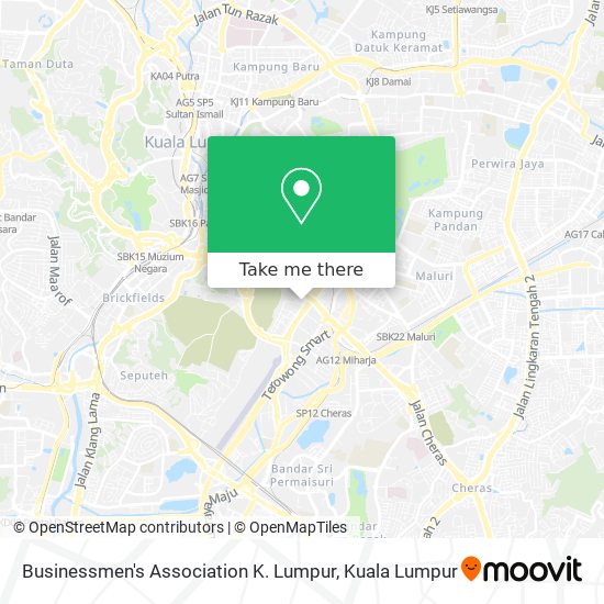 Businessmen's Association K. Lumpur map