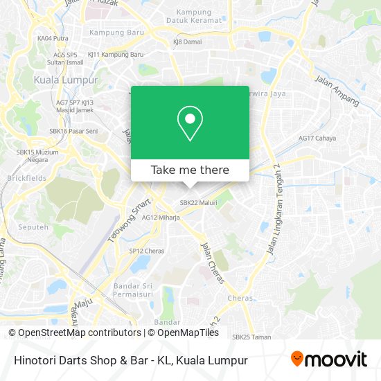 Hinotori Darts Shop & Bar - KL map