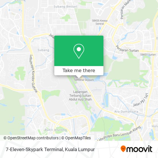 Peta 7-Eleven-Skypark Terminal