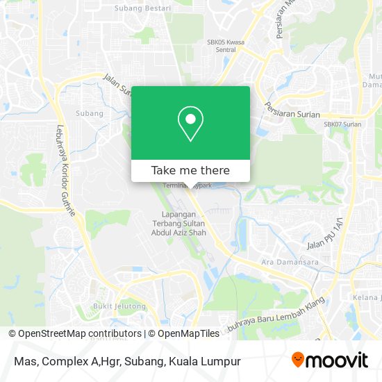 Mas, Complex A,Hgr, Subang map