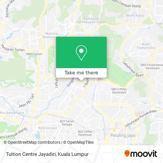 Tuition Centre Jayadiri map