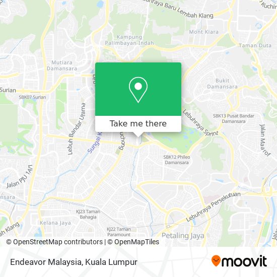 Peta Endeavor Malaysia