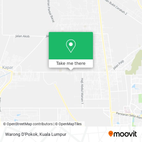 Warong D'Pokok map