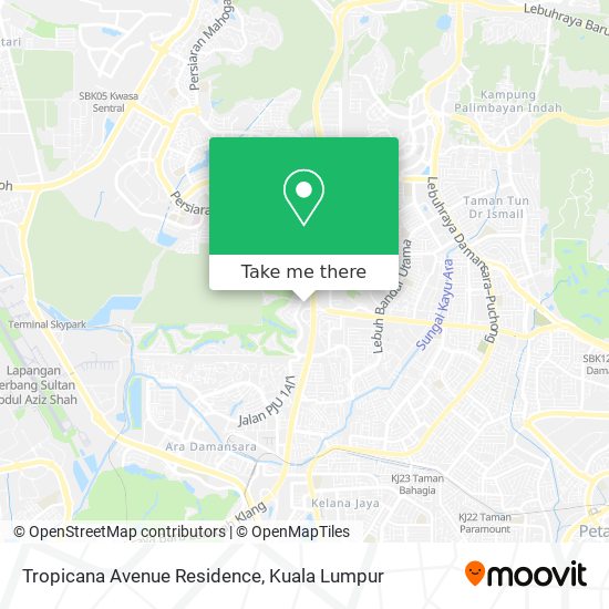 Tropicana Avenue Residence map