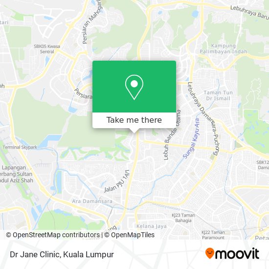 Dr Jane Clinic map