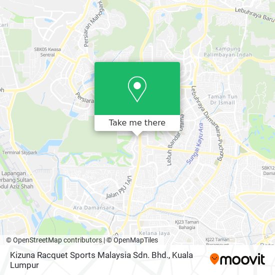 Kizuna Racquet Sports Malaysia Sdn. Bhd. map