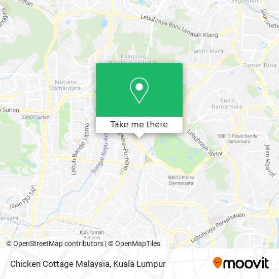 Chicken Cottage Malaysia map