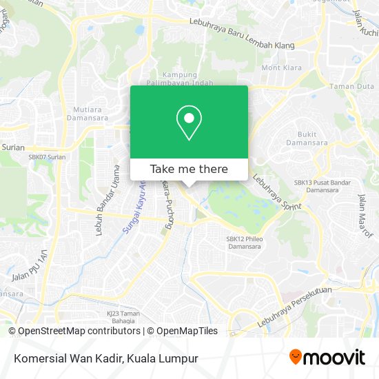 Komersial Wan Kadir map