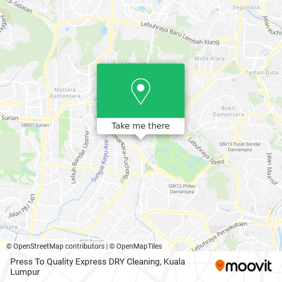 Press To Quality Express DRY Cleaning map