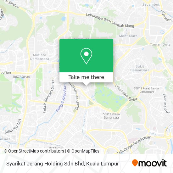Peta Syarikat Jerang Holding Sdn Bhd