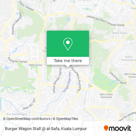 Peta Burger Wagon Stall @ al-Safa