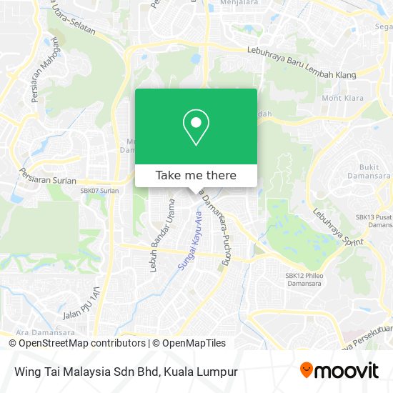 Peta Wing Tai Malaysia Sdn Bhd