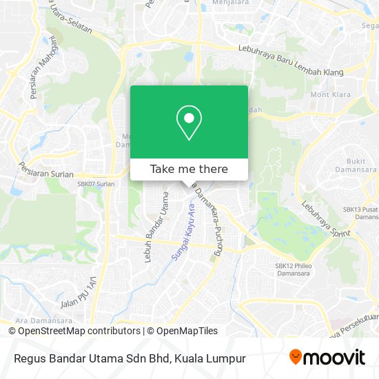 Regus Bandar Utama Sdn Bhd map