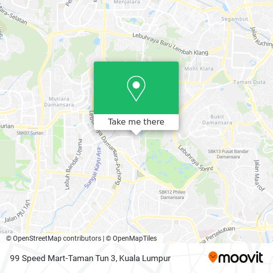 99 Speed Mart-Taman Tun 3 map