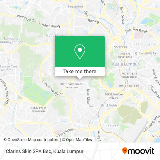 Clarins Skin SPA Bsc map
