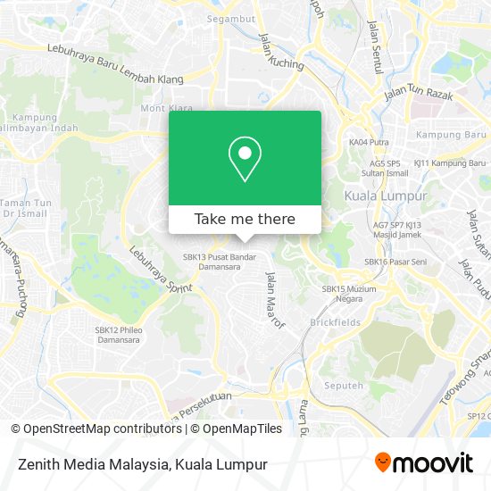 Zenith Media Malaysia map