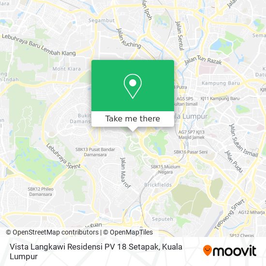 Vista Langkawi Residensi PV 18 Setapak map