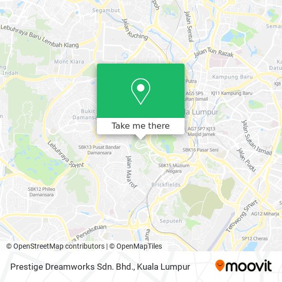 Prestige Dreamworks Sdn. Bhd. map