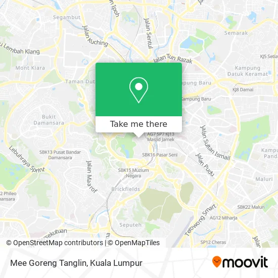Mee Goreng Tanglin map