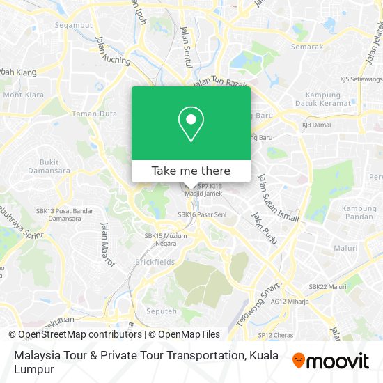 Malaysia Tour & Private Tour Transportation map