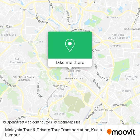 Malaysia Tour & Private Tour Transportation map