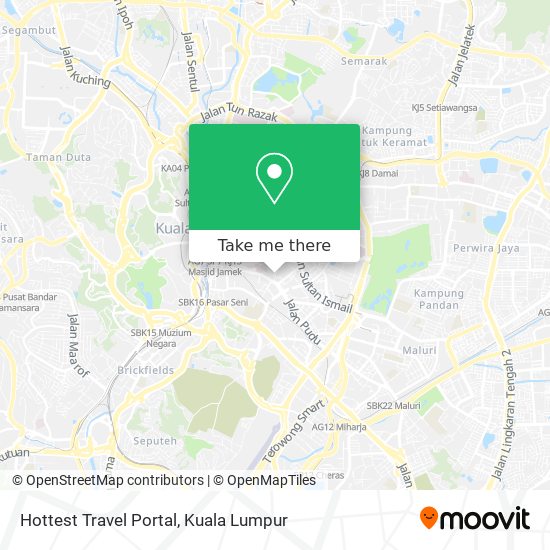 Hottest Travel Portal map