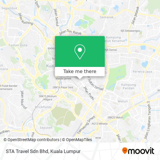 Peta STA Travel Sdn Bhd