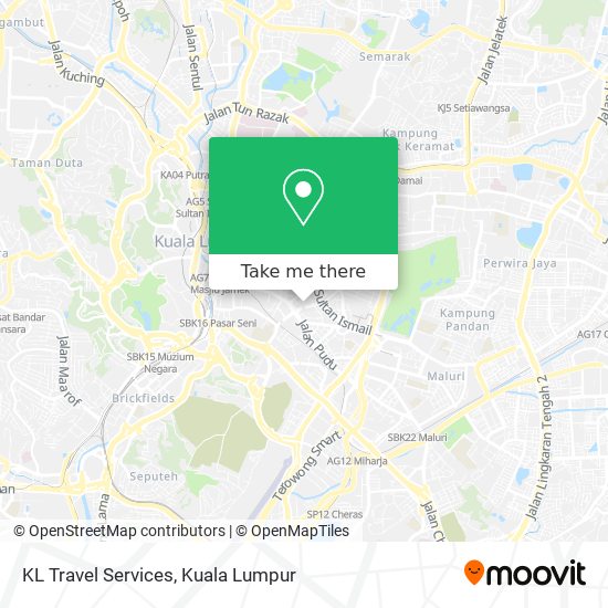 KL Travel Services map