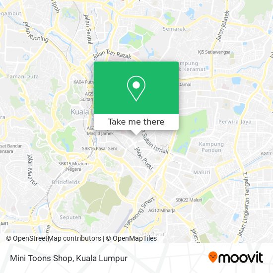 Mini Toons Shop map