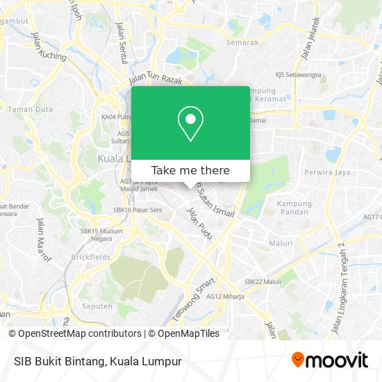 SIB Bukit Bintang map