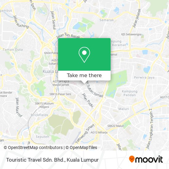 Touristic Travel Sdn. Bhd. map