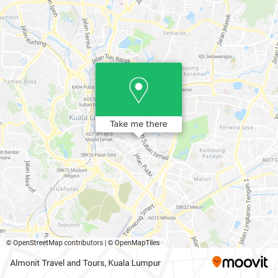 Almonit Travel and Tours map