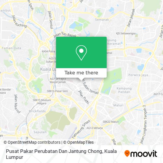 Pusat Pakar Perubatan Dan Jantung Chong map