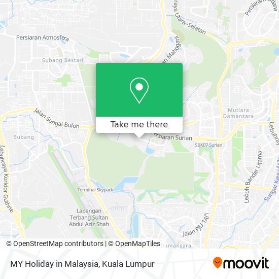 MY Holiday in Malaysia map