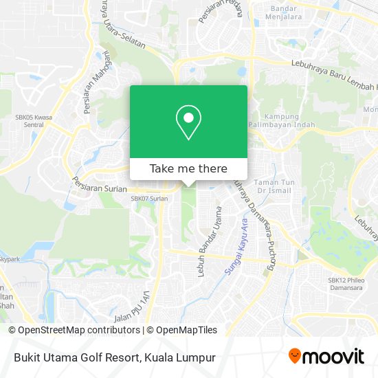 Peta Bukit Utama Golf Resort