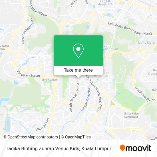 Tadika Bintang Zuhrah Venus Kids map