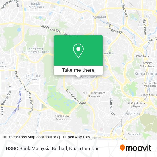 HSBC Bank Malaysia Berhad map